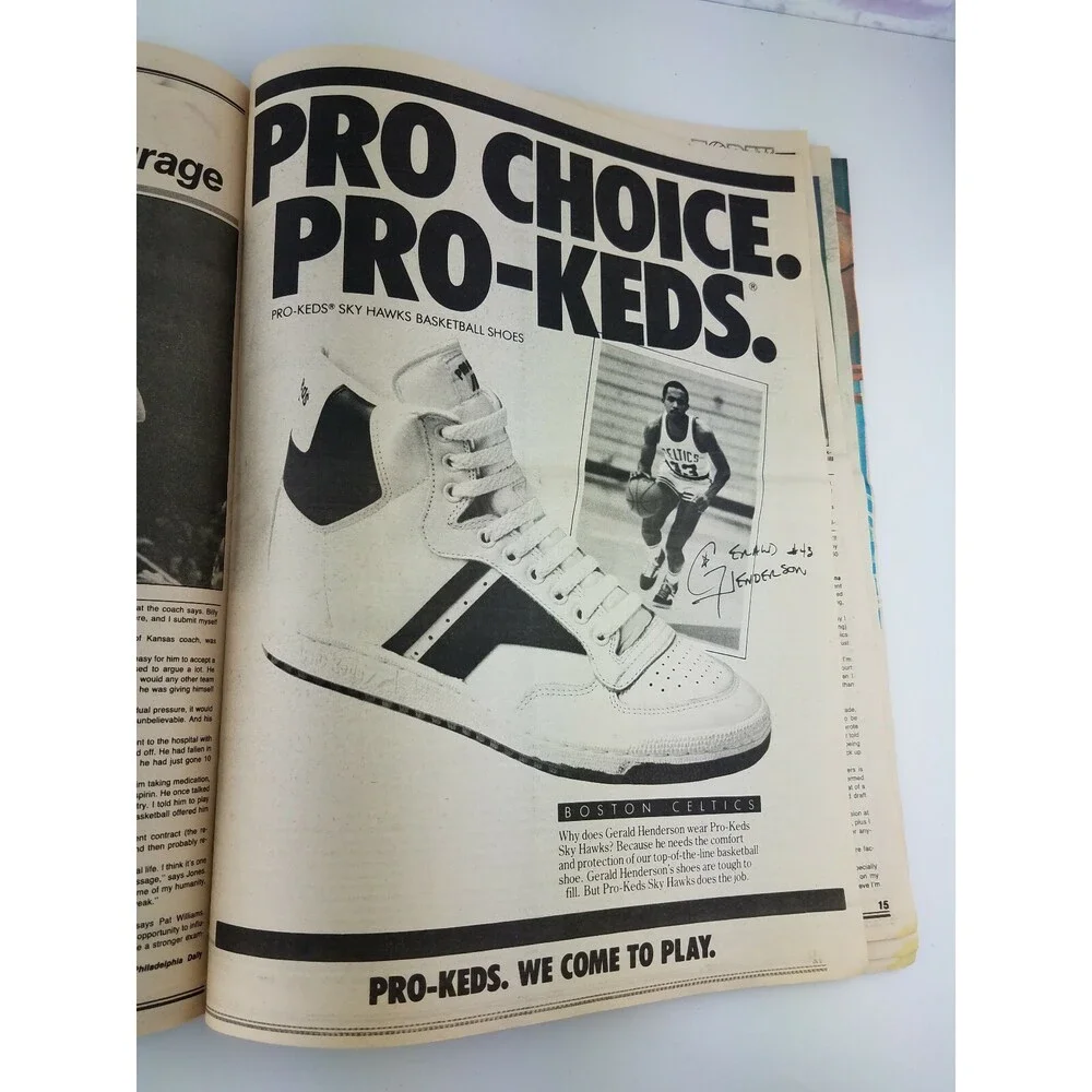 RARE 1984 NBA Today Newspaper Magazine Basketball Jack Ramsey BLAZERS Vtg 80s